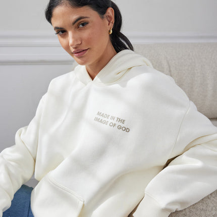 Made in the Image of God Cream Hoodie