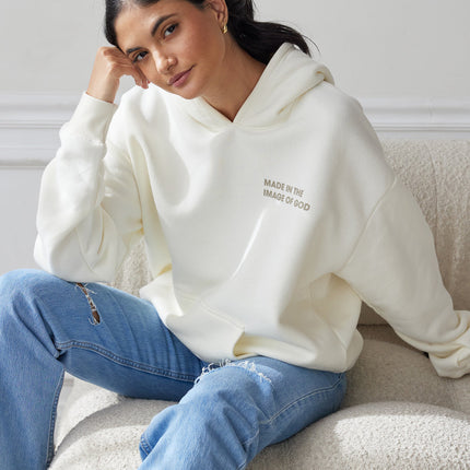 Made in the Image of God Cream Hoodie