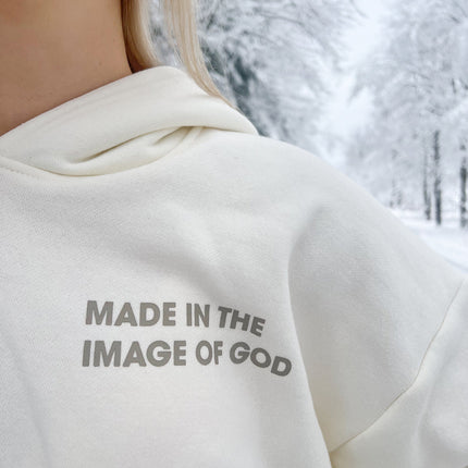 Made in the Image of God Cream Hoodie