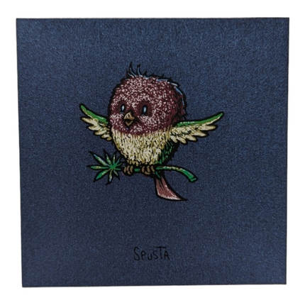 Marq Spusta Pot Bird (Blue Denim) Micro Print