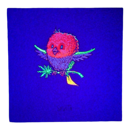 Marq Spusta Pot Bird (Blue Denim) Micro Print