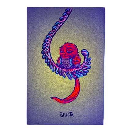 Marq Spusta Some Odd Birds (Moss) Micro Print