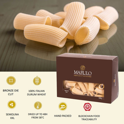 Marulo, Rigatoni Homemade Artisan Pasta 500g