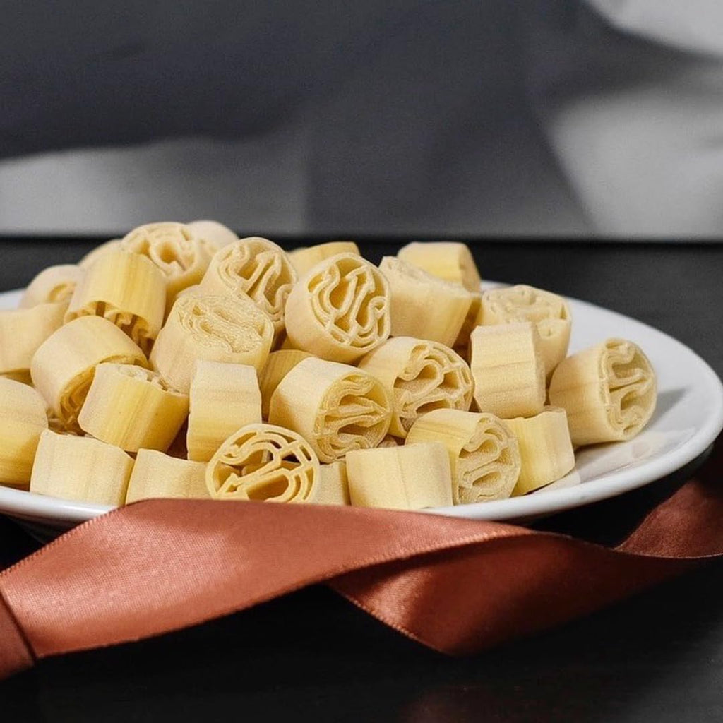 Marulo,Tritone Oplontino Pasta, Artisan Bronze Die-Cut Pasta, 12 Pack x 1.1 lb