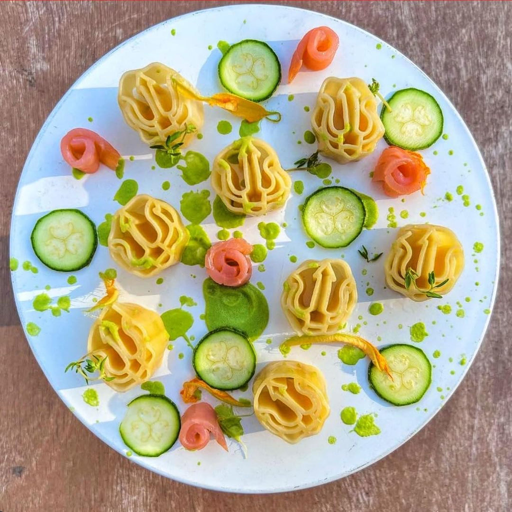 Marulo,Tritone Oplontino Pasta, Artisan Bronze Die-Cut Pasta, 12 Pack x 1.1 lb