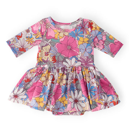 Mauve What's Up Buttercup Twirl Bodysuit