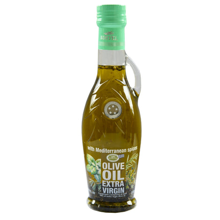 KORVEL Greek Extra Virgin Olive Oil with Mediterranean Herbs - 2 Pack