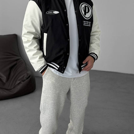Men's Oversized Buttoned Pocket Sweatshirt