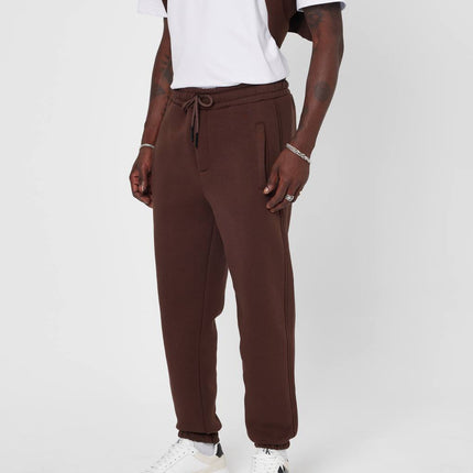 Men's Oversized Fleece-Lined Jogger Sweatpants