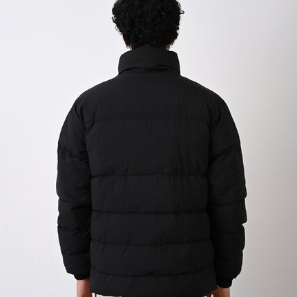 Men's Premium Puffer Jacket with High Collar and Utility Pockets