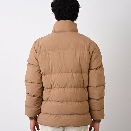 Men's Premium Puffer Jacket with High Collar and Utility Pockets
