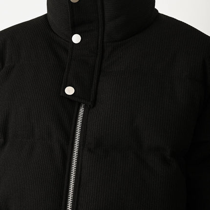 Black Quilted Winter Coat