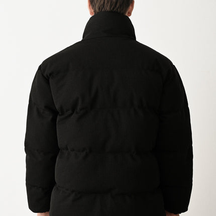 Black Quilted Winter Coat