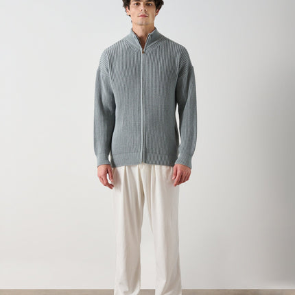 Men's Zippered Thessaloniki Knit Cardigan