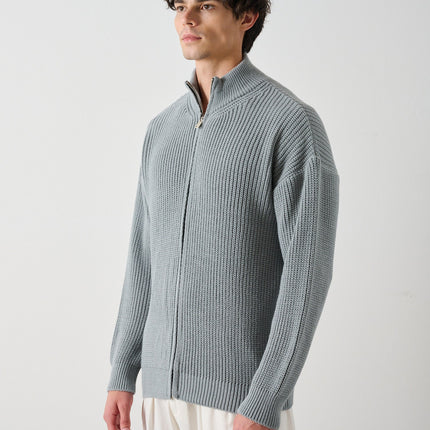 Men's Zippered Thessaloniki Knit Cardigan