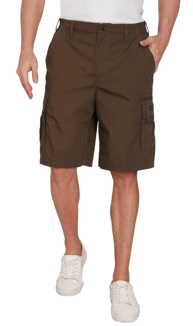 Men's Cargo Shorts with Elastic Waist and Multi Pockets for added comfort