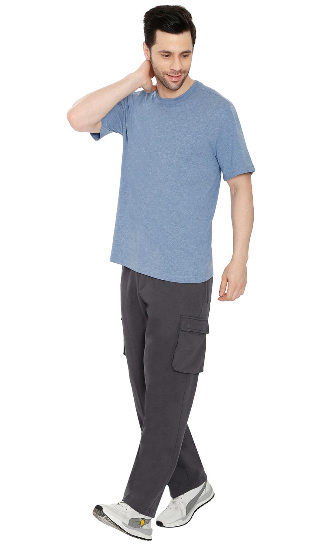 Men's Brushed Fleece Cargo Pants – Comfy Sweatpants with inner drawstrings