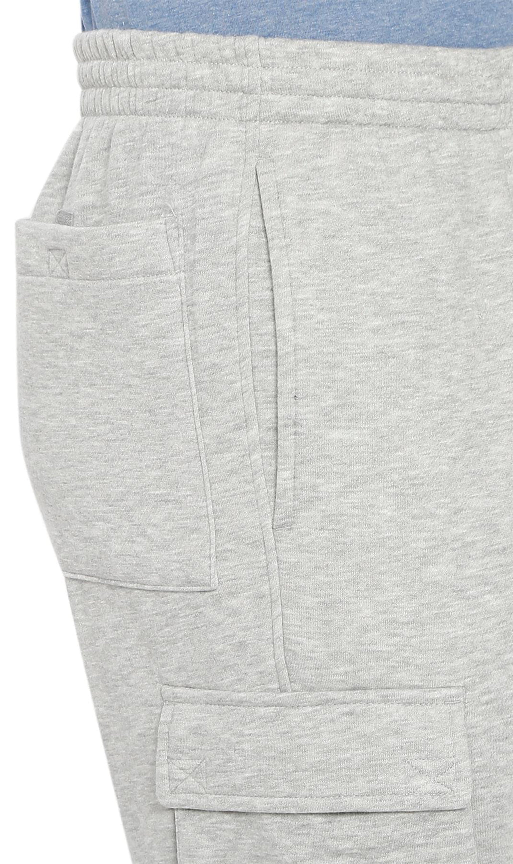 Men's Brushed Fleece Cargo Pants – Comfy Sweatpants with inner drawstrings