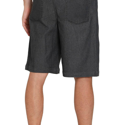 Men's Stretch Waist Pull On Shorts  in Denim and Twill - Free of Buttons & Snaps