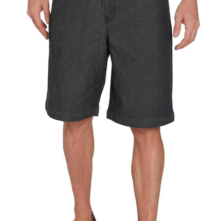 Men's Stretch Waist Pull On Shorts  in Denim and Twill - Free of Buttons & Snaps