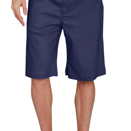 Men's Stretch Waist Pull On Shorts  in Denim and Twill - Free of Buttons & Snaps