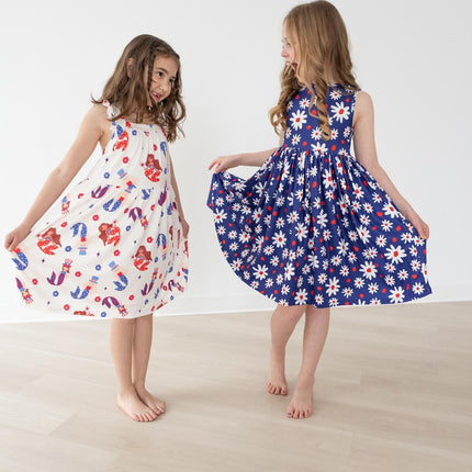 SALE Mer-Made in the USA Ruffle Cross Back Dress