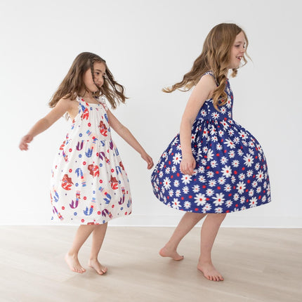 SALE Mer-Made in the USA Ruffle Cross Back Dress