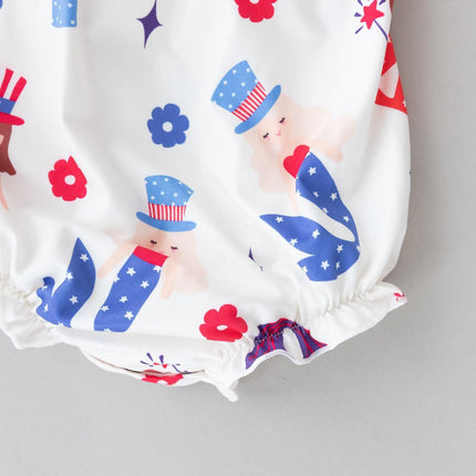 SALE Mer-Made in the USA Ruffle Cross Back Romper