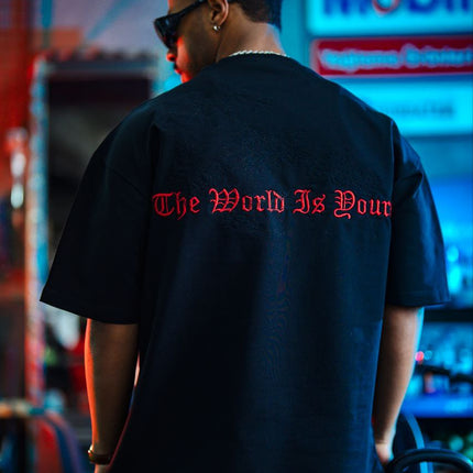 Micibill T-Shirt - "The World Is Yours" Graphic Tee