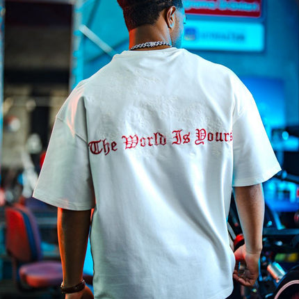 Micibill T-Shirt - "The World Is Yours" Graphic Tee