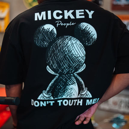 Mickey Mouse Don't Touch Me Graphic Cotton Tee