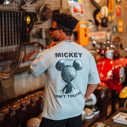 Mickey Mouse Don't Touch Me Graphic Cotton Tee