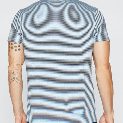 Men's V-Pocket Stripe Tee