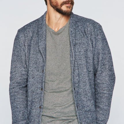 Men's Soft Knit Melange Cardigan Sweater