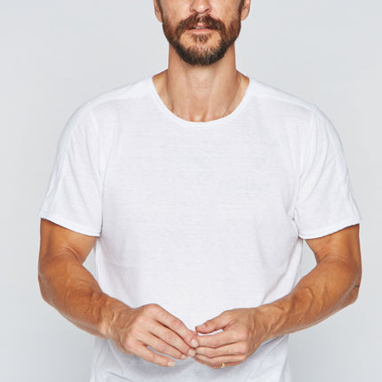Men's Tri-Blend Patch Sleeve Tee