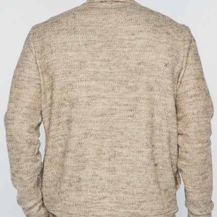 Men's Soft Knit Melange Cardigan Sweater