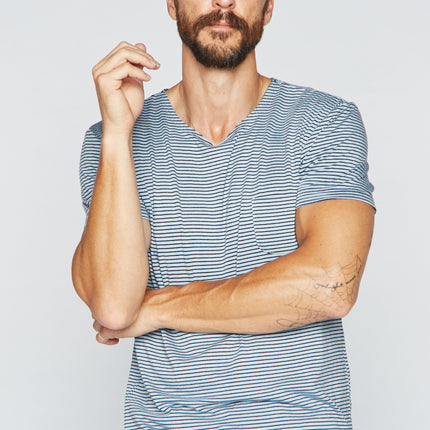 Men's Sailor Pocket Stripe Tee - Blue/Black