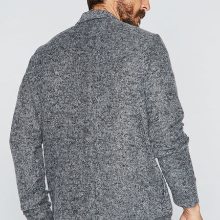Men's Soft Knit Melange Cardigan Sweater