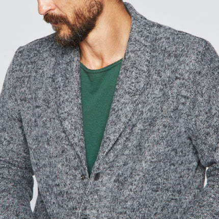 Men's Soft Knit Melange Cardigan Sweater