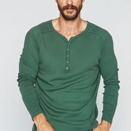 Men's Long Sleeve Henley