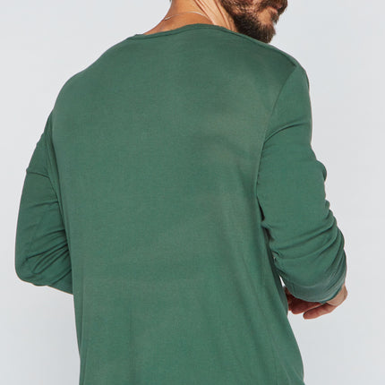 Men's Long Sleeve Henley