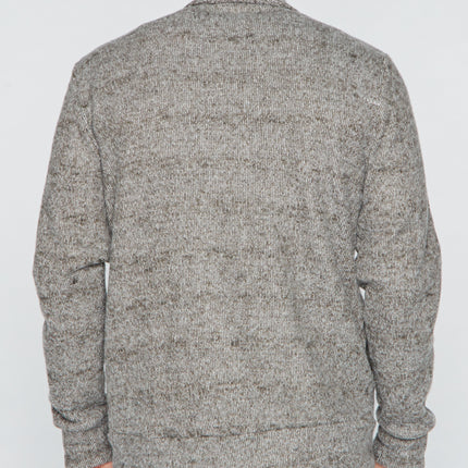 Men's Soft Knit Melange Cardigan Sweater