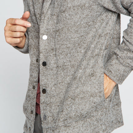Men's Soft Knit Melange Cardigan Sweater