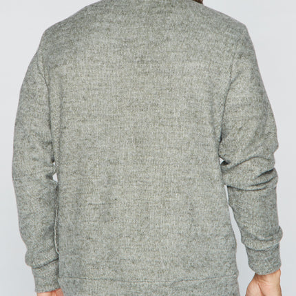 Men's Soft Knit Melange Cardigan Sweater
