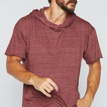 Men's Jersey Tee Kangaroo Pocket Hoodie