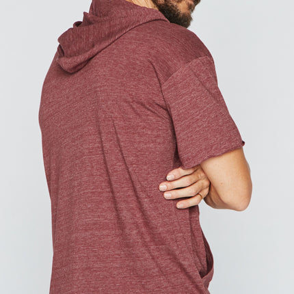 Men's Jersey Tee Kangaroo Pocket Hoodie