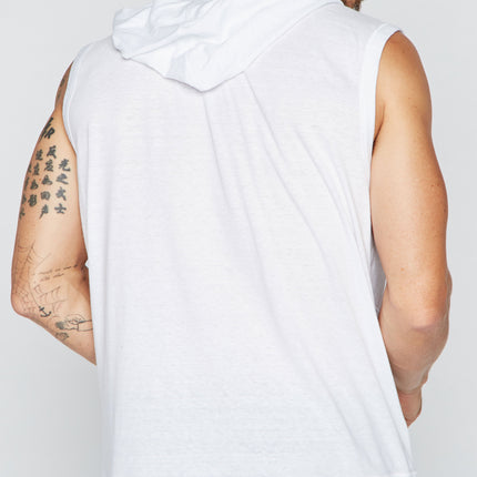 Men's Sleeveless Tri-Blend Hoodie