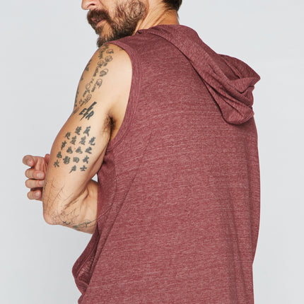 Men's Sleeveless Tri-Blend Hoodie