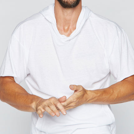 Men's Jersey Tee Kangaroo Pocket Hoodie