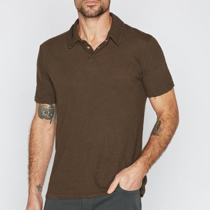 Men's Cotton Linen Polo Shirt